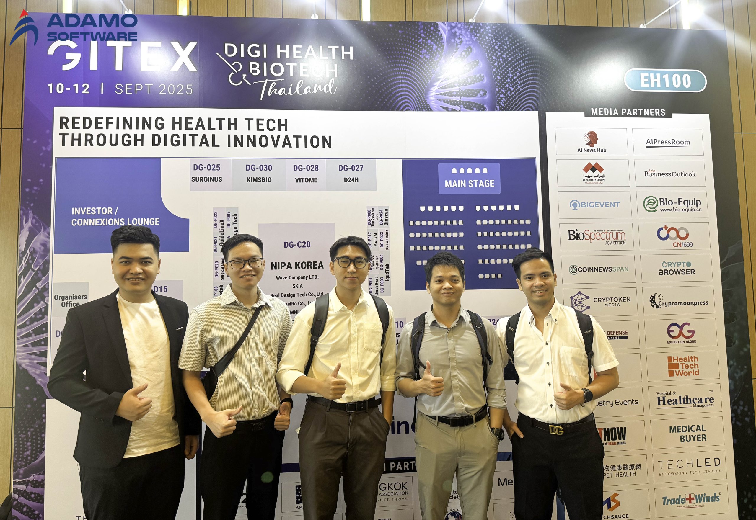 Adamo Software tại GITEX Digi Health & Biotech 2025: Hành trình kết nối và khai mở tầm nhìn
